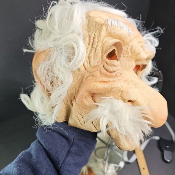 Vintage Cesar 81 Albert Einstein Mask Rubber Latex Halloween Mask One Size Adult - Picture 15 of 16